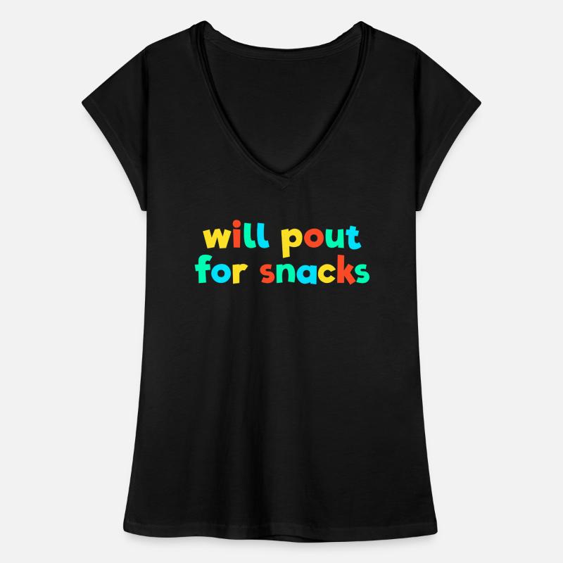 Wird nach Snacks schmollen Kid Core Brat Gen Z Kid Frauen Vintage T-Shirt