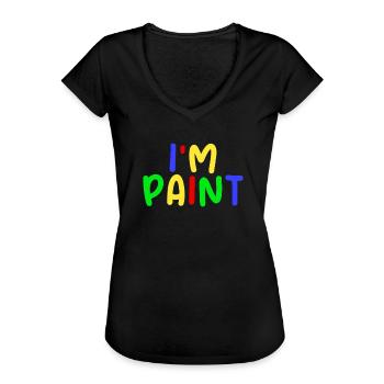 Couples drôles, torrides, vulgaires pour les femmes, les - T-shirt vintage Femme - noir - Devant - Danielle (179cm)