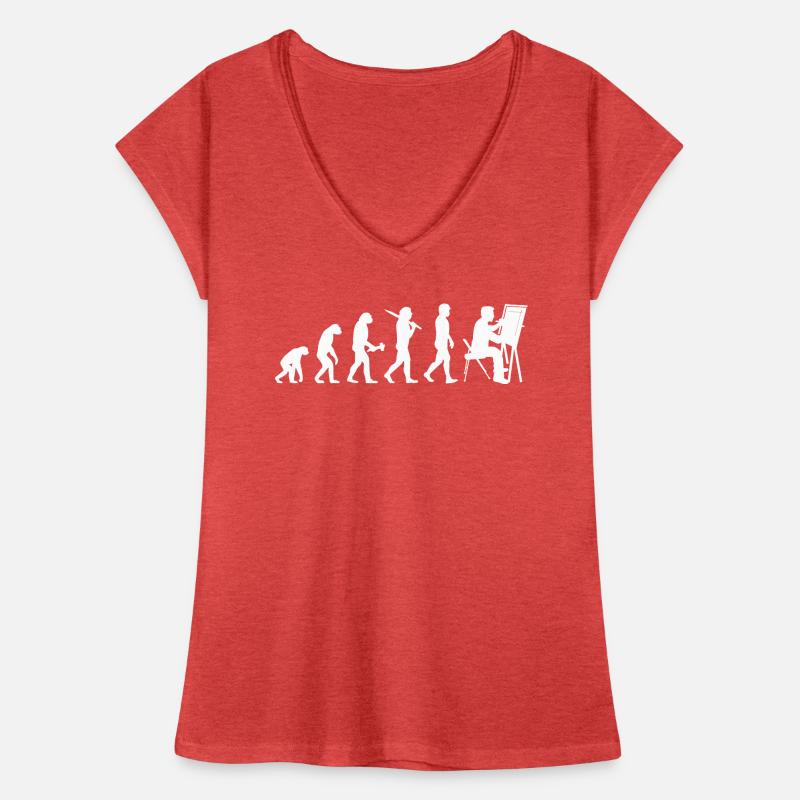 Technischer Zeichner Bauzeichner Evolution Frauen Vintage T-Shirt