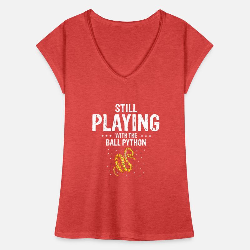 King python design pour les amateurs de serpents T-shirt vintage Femme