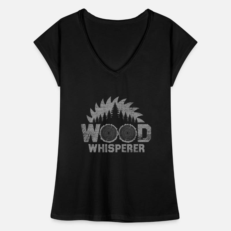 Zimmermann Holz Flüsterer Frauen Vintage T-Shirt