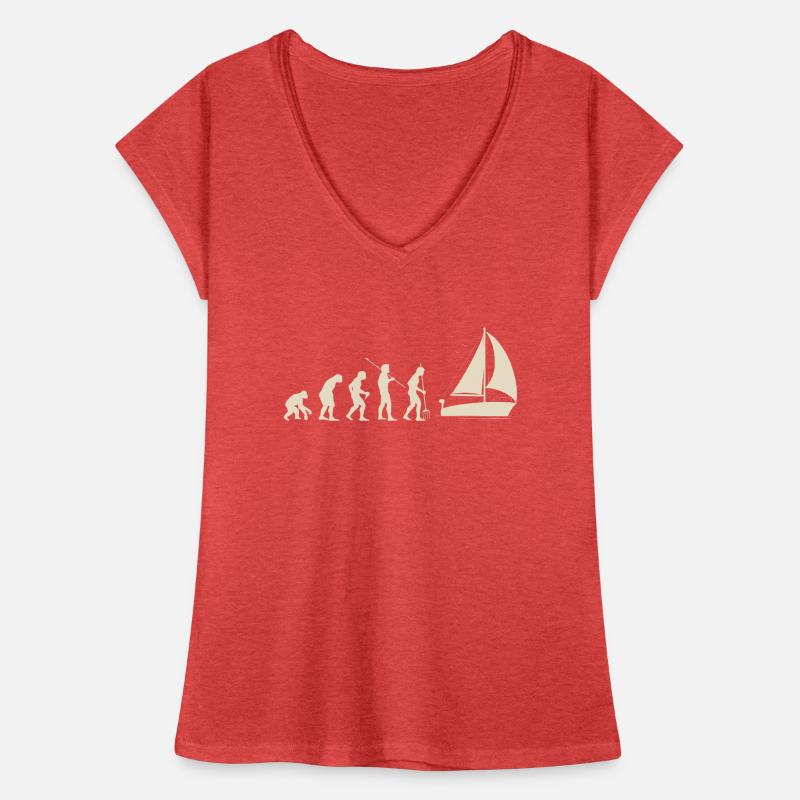 Evolution Voile T-shirt vintage Femme