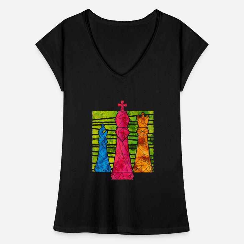 échecs T-shirt vintage Femme