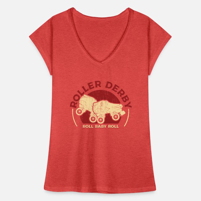 Dessins roller derby T-shirt vintage Femme