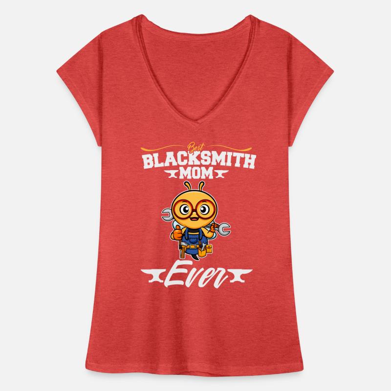 Best Blacksmith Mom Ever Metal Work Forge Hammer Frauen Vintage T-Shirt