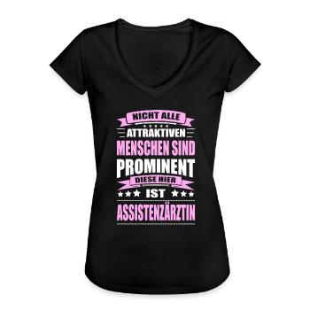 Assistenzärztin Ärztin Abschluss Arzt - Frauen Vintage T-Shirt - Schwarz - Vorne