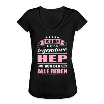 Ich Bin Diese Legendäre HEP Pflegekraft Pflege - Frauen Vintage T-Shirt - Schwarz - Vorne