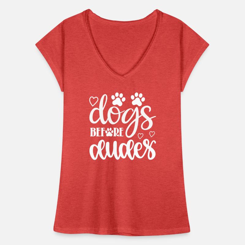 Hunde vor Kerlen Frauen Vintage T-Shirt