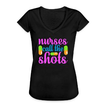 Krankenschwester Krankenhaus Not - Frauen Vintage T-Shirt - Schwarz - Vorne - Danielle (179cm)