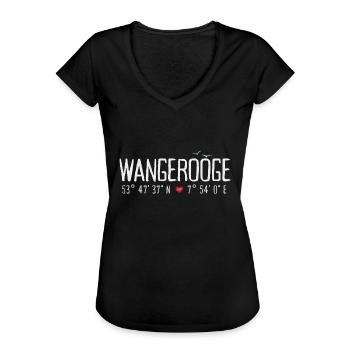 North Sea Holiday Island WANGEROOGE - Women's Vintage T-Shirt - black - Front - Danielle (179cm)
