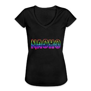 Nacho RS Rainbow - Women's Vintage T-Shirt - black - Front - Danielle (179cm)