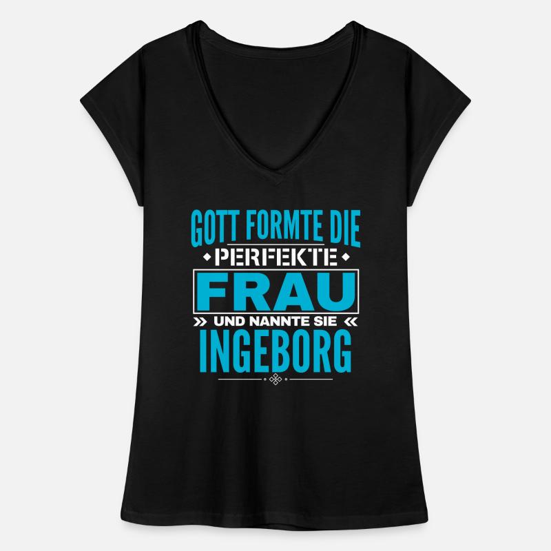 Ingeborg Name Design Women's Vintage T-Shirt