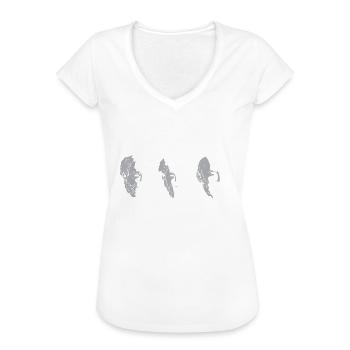 Garder son calme depuis le 3ème siècle avant JC - Stoïcisme - T-shirt vintage Femme - noir - Devant - Danielle (179cm)