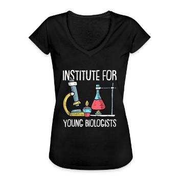 Biologie Biologe Kinder Biologie - Frauen Vintage T-Shirt - Schwarz - Vorne
