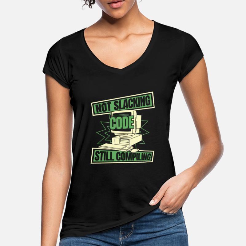 Developer Coder Programmer Slacken Women's Vintage T-Shirt