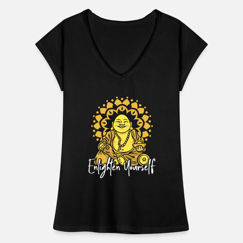 Buddha Buddhist Enlightenment Women's Vintage T-Shirt