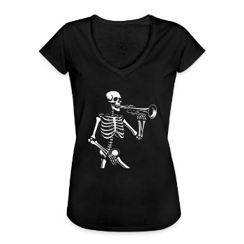 Spielmannszug Posaune - Frauen Vintage T-Shirt - Schwarz - Vorne