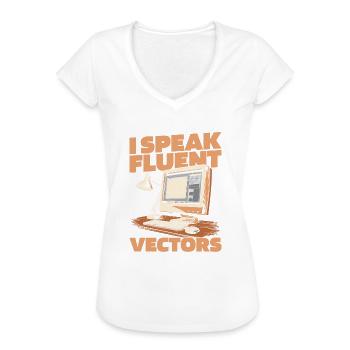 Designers - Women's Vintage T-Shirt - black - Front - Danielle (179cm)