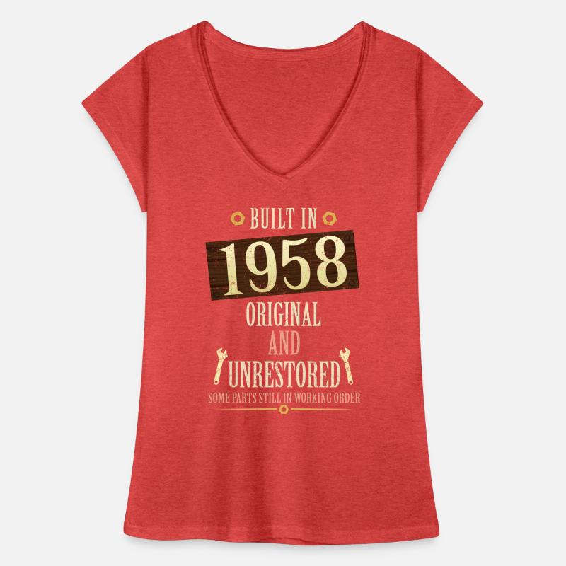 Construit dans l’original de 1958 et non restauré T-shirt vintage Femme