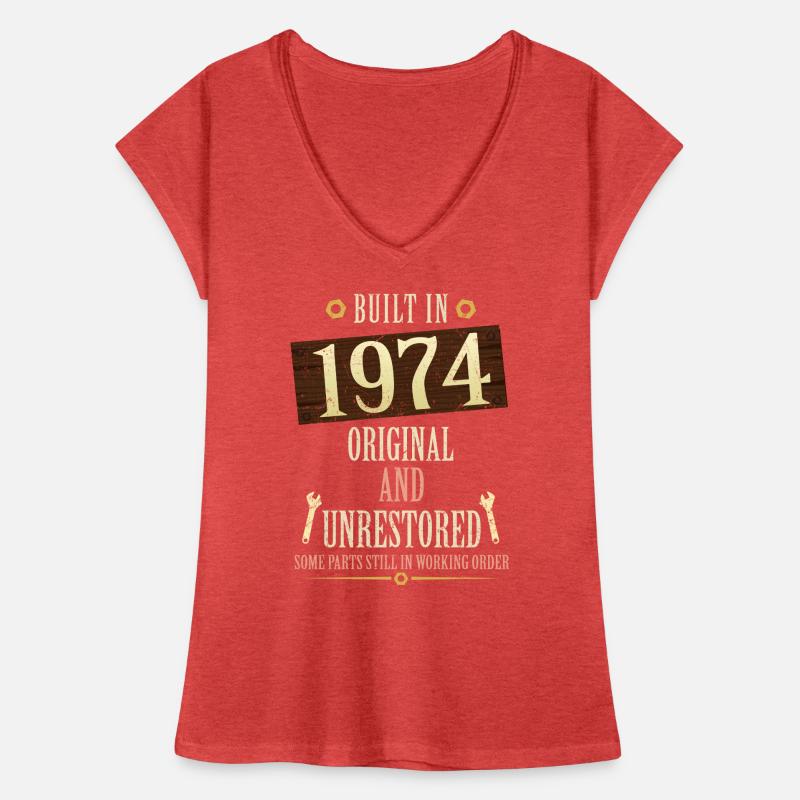 Construit dans l’original de 1974 et non restauré T-shirt vintage Femme