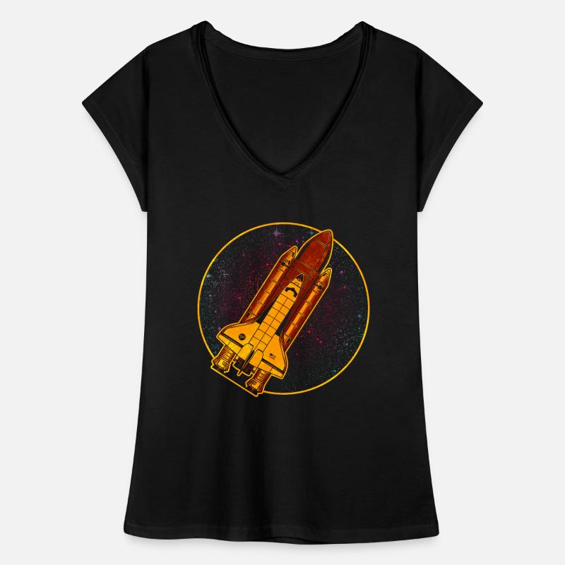 Navette spatiale fusée vaisseau spatial T-shirt vintage Femme