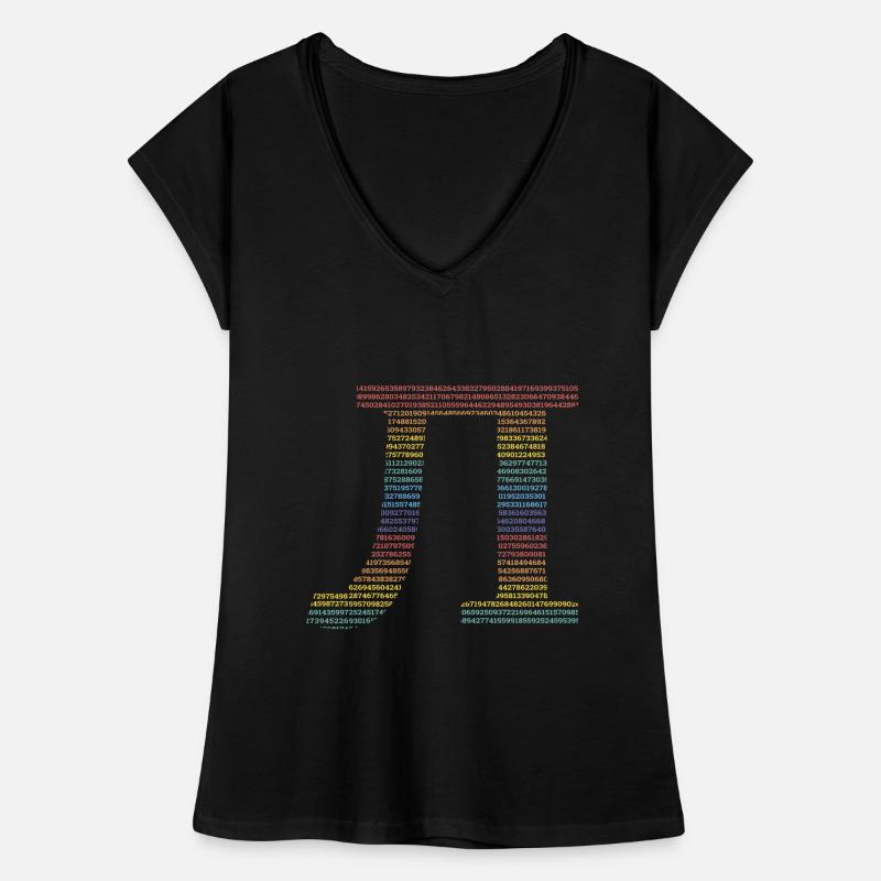 Pi Symbol Math Math Numbers Rainbow Women's Vintage T-Shirt