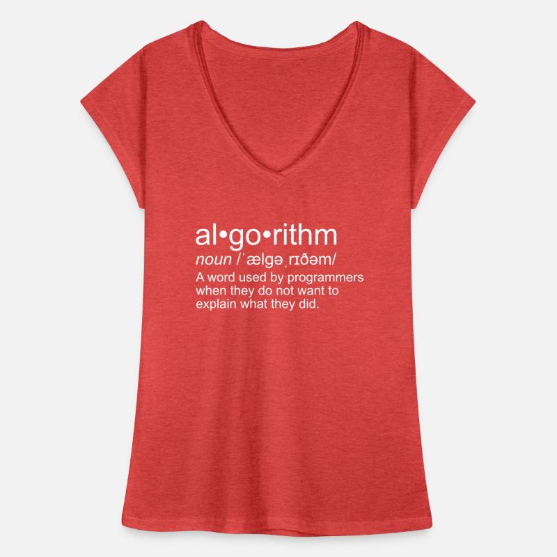 Algorithme pour programmeurs T-shirt vintage Femme