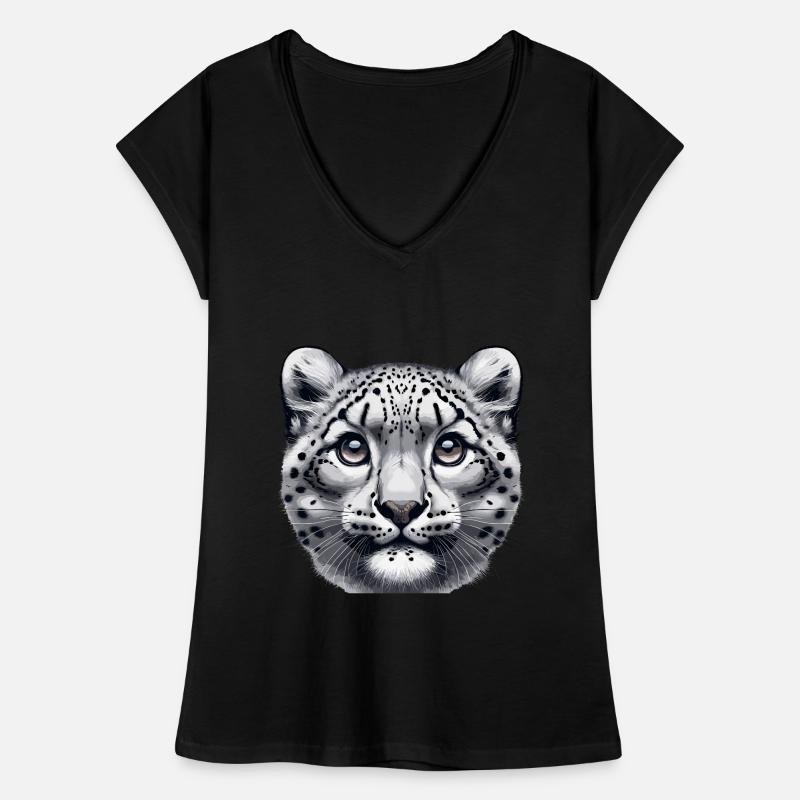 Snow Leopard Leopard White Leopard Women's Vintage T-Shirt