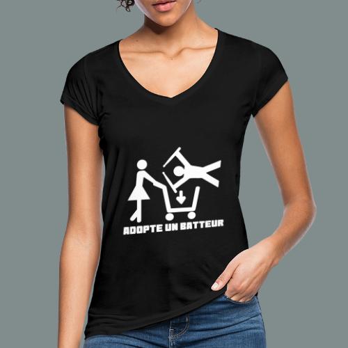 Adopte un batteur - idee cadeau batterie - T-shirt vintage Femme