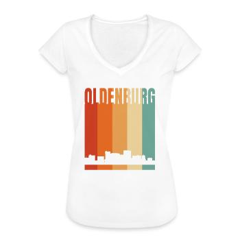 Oldenburg Skyline - Frauen Vintage T-Shirt - Schwarz - Vorne - Danielle (179cm)