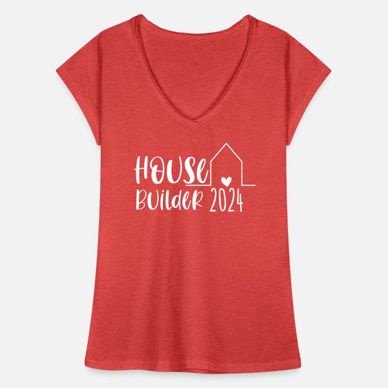 Housebuilder 2024 – Constructeurs Début de la construction de la maison T-shirt vintage Femme