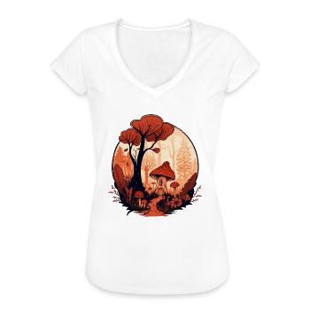 Fungi - Women's Vintage T-Shirt - black - Front - Danielle (179cm)