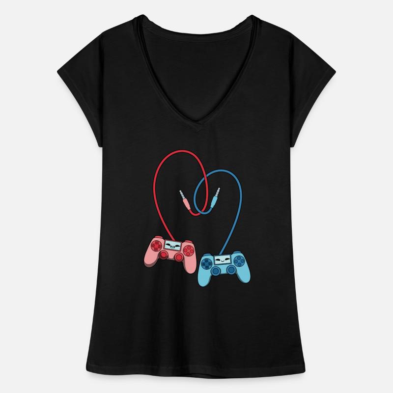 Gaming Controller Liebe Frauen Vintage T-Shirt