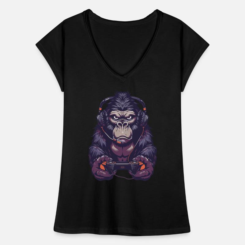Gorilla Video Game Women's Vintage T-Shirt