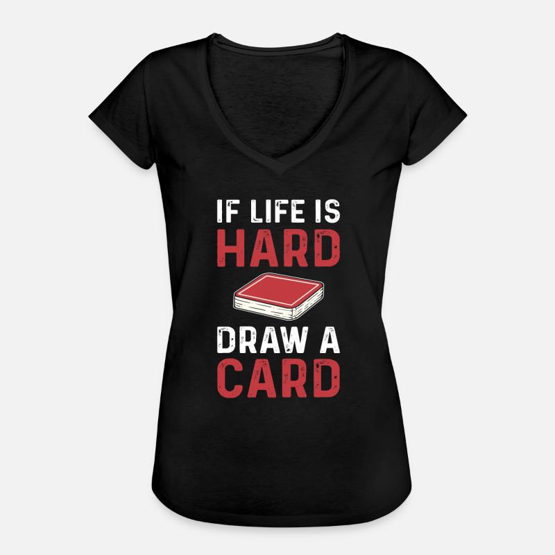 Trading card game. Pull a - Women's Vintage T-Shirt - black
