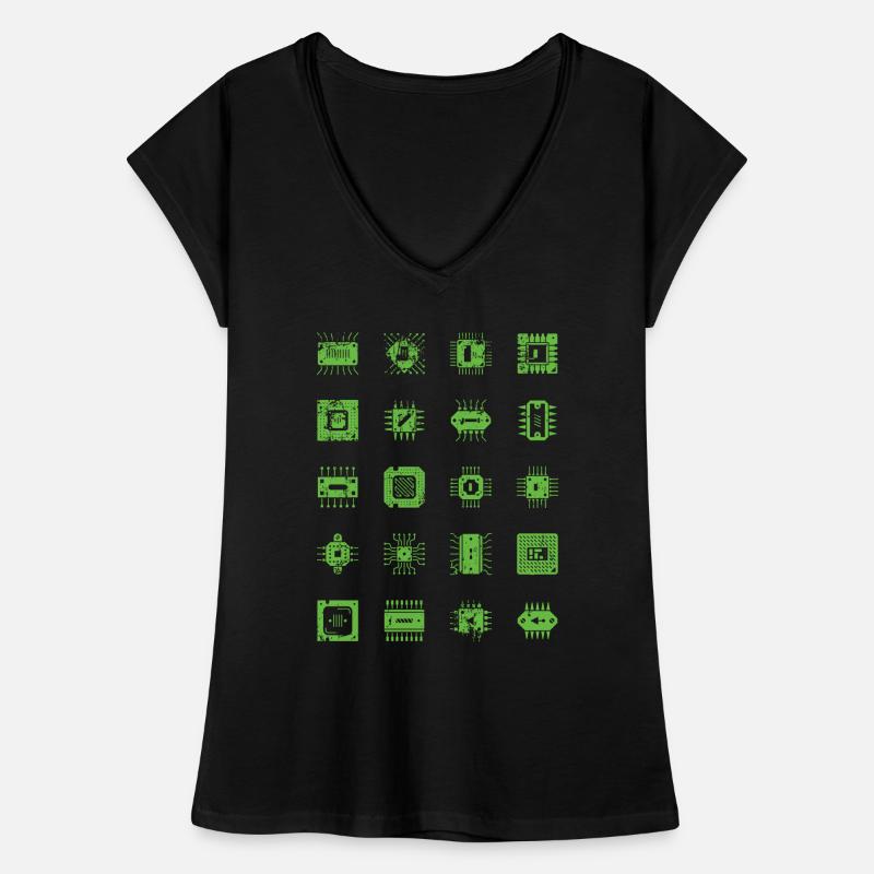Microchips Microchip CPU Computer Scientist Hardware Women's Vintage T-Shirt