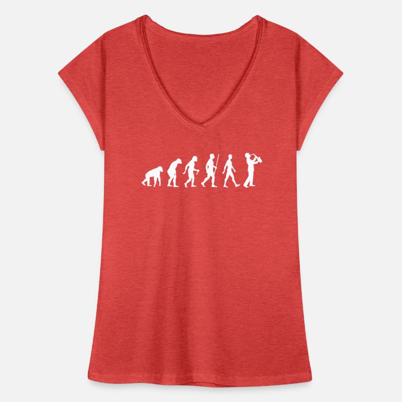 Saxophone evolution Women's Vintage T-Shirt