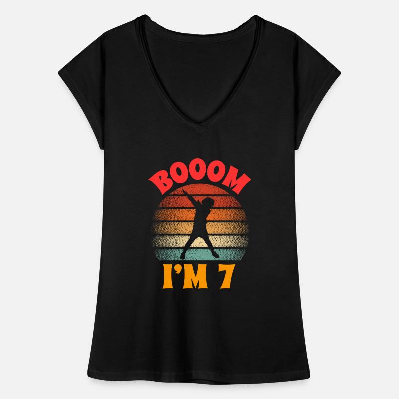 dabbing 7ème anniversaire rétro 7 ans T-shirt vintage Femme