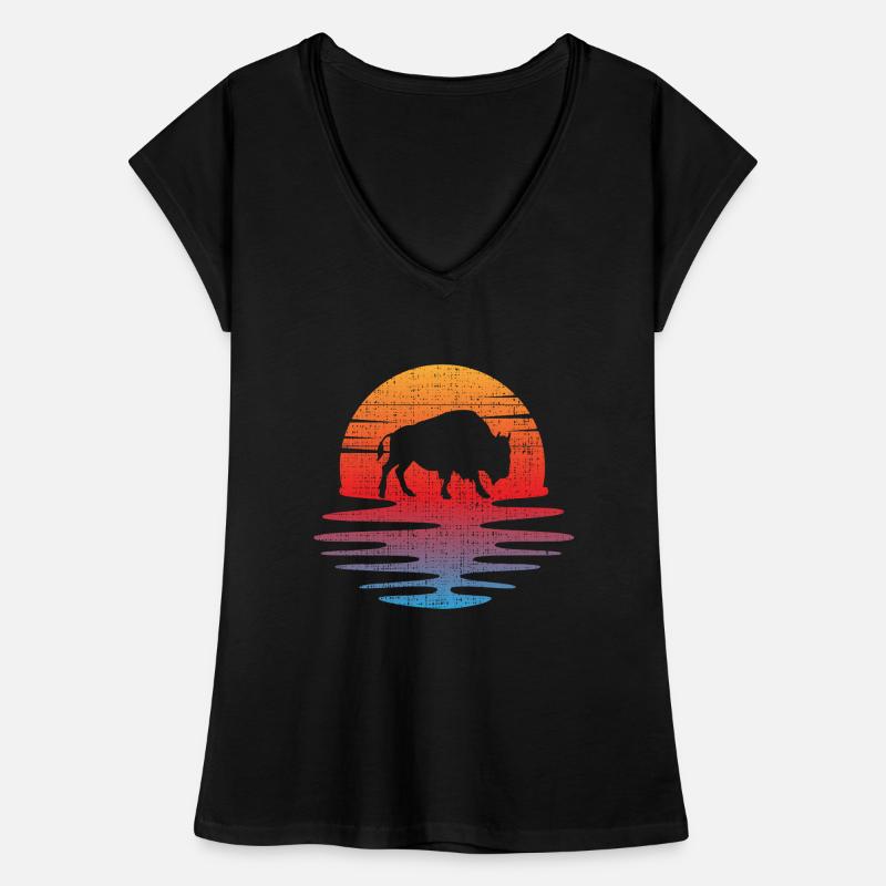 Büffel Frauen Vintage T-Shirt
