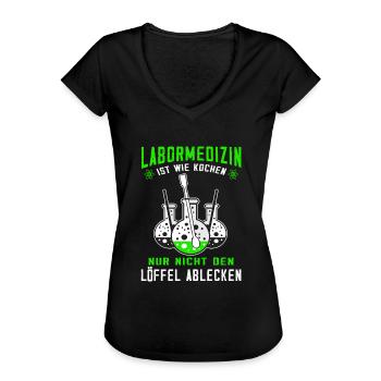 MTLA Labormedizin Laborant Labor Chemielaborant - Frauen Vintage T-Shirt - Schwarz - Vorne