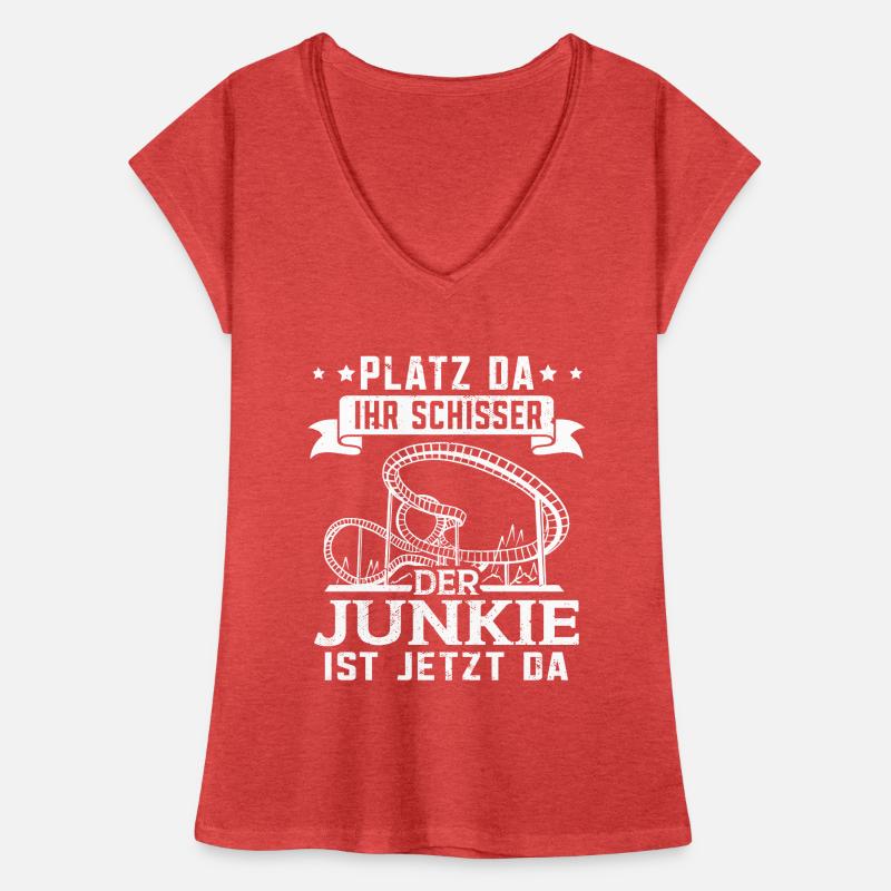 Achterbahn Freizeitpark Rollercoaster Frauen Vintage T-Shirt