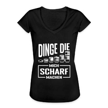 Fotograf Fotografie fotografieren - Frauen Vintage T-Shirt - Schwarz - Vorne - Danielle (179cm)