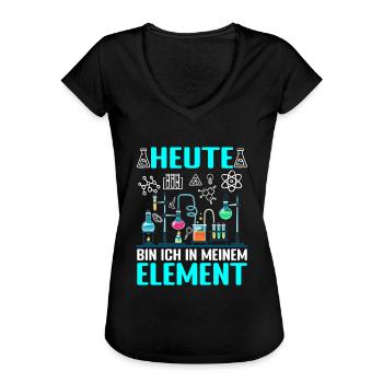 Chemielaborant Chemiker - Frauen Vintage T-Shirt - Schwarz - Vorne - Danielle (179cm)