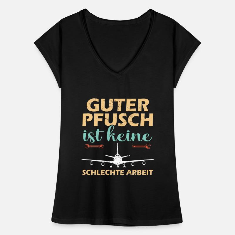 Luftfahrt Techniker Frauen Vintage T-Shirt