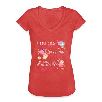 Funny Bingo Player - Women's Vintage T-Shirt - heather red - Front - Danielle (179cm)