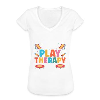 OT Occupational Therapist - Frauen Vintage T-Shirt - Schwarz - Vorne - Danielle (179cm)