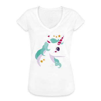 Unicorn - Unicorn - Unicorn - Women's Vintage T-Shirt - black - Front - Danielle (179cm)