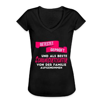 Beste Schwiegertochter der Welt. - Frauen Vintage T-Shirt - Schwarz - Vorne - Danielle (179cm)