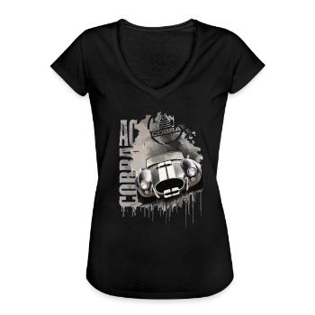 AC Cobra - T-shirt vintage Femme - noir - Devant - Danielle (179cm)