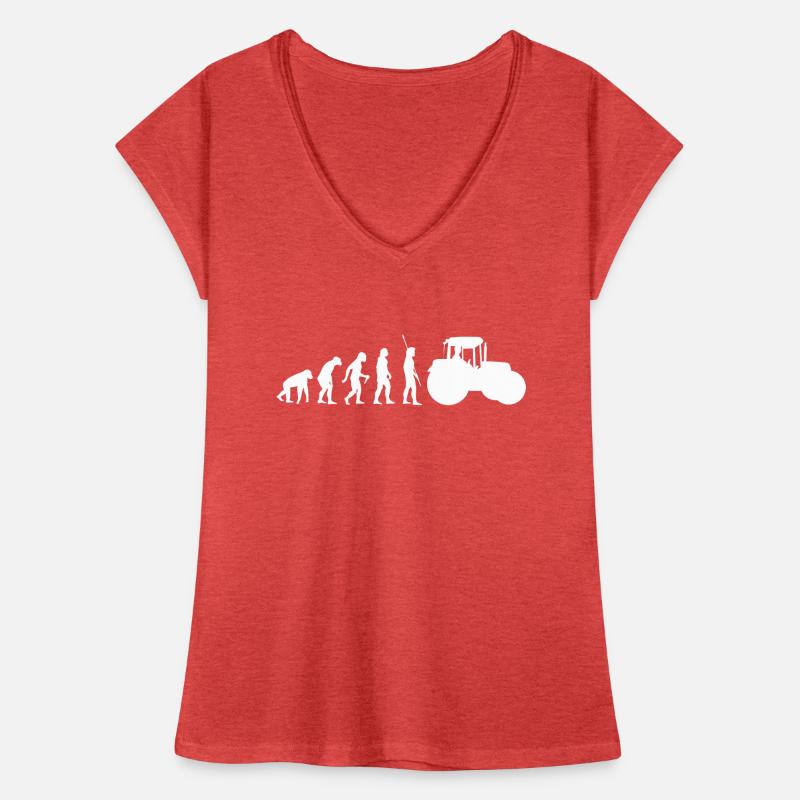 Evolution tractor Frauen Vintage T-Shirt